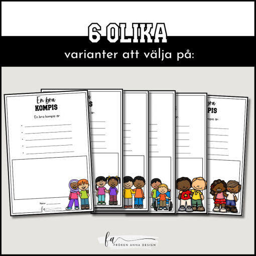 En bra kompis: Rita och skriv