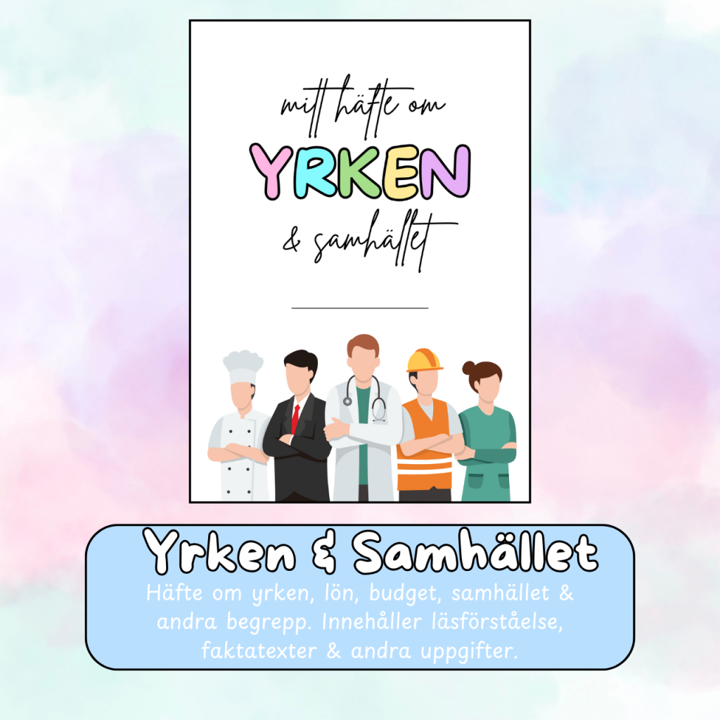 Yrken & Samhället – Arbetsområde