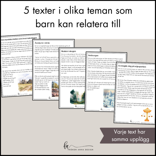 PAKET: Läsa & Skriva berättande text (NP Svenska åk 3)
