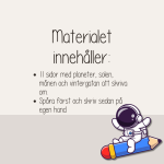 Skrivträning – Rymden Planeter - bild 3