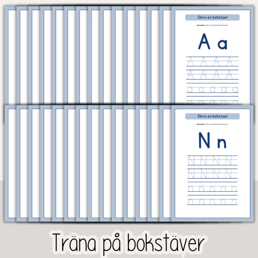Arbetshäfte bokstäver och siffror - Tema Robotar och verktyg