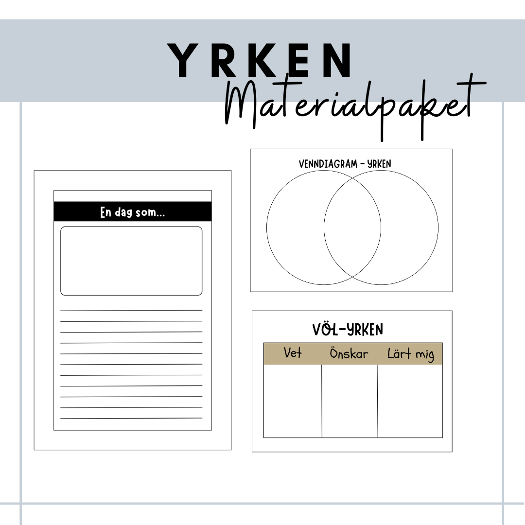 Yrken - materialpaket