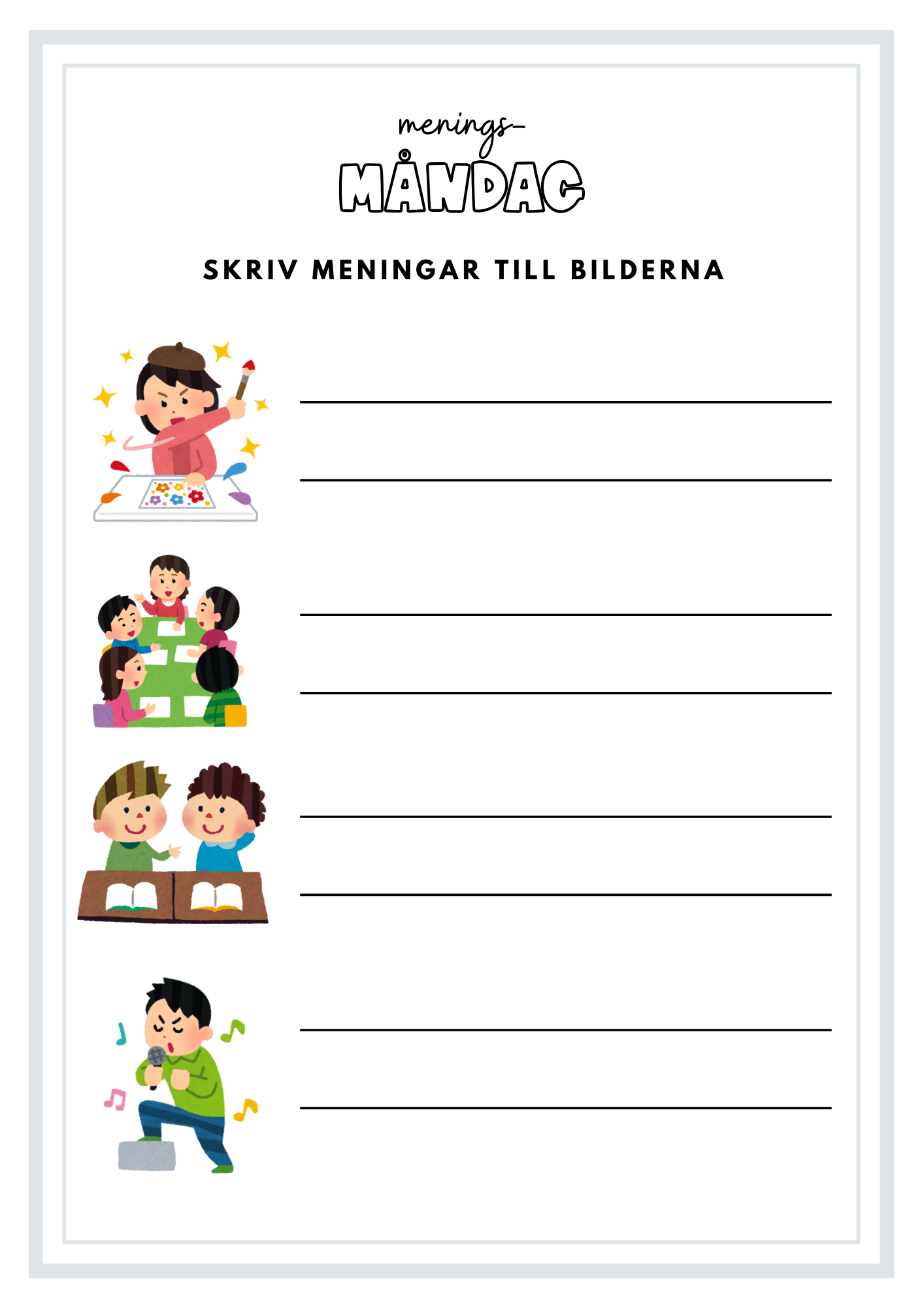 Morgonuppgifter mars -25