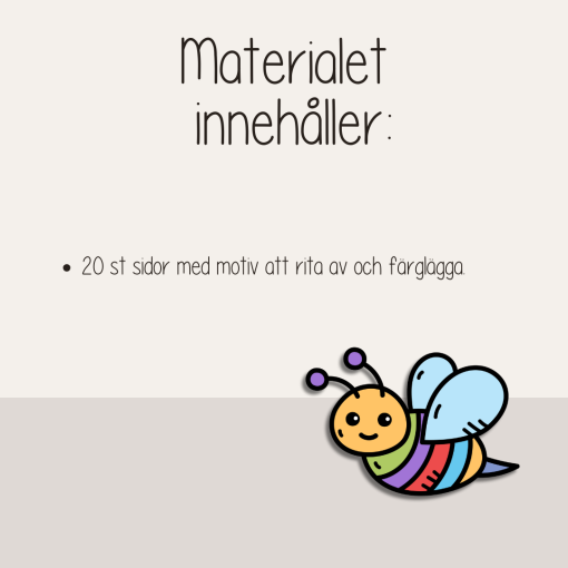Vår - Vårtema - Rita av och färglägg