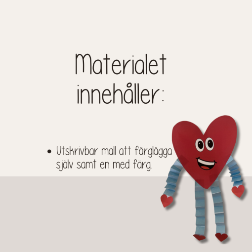 Alla hjärtans dag - Pyssla ett sprattelhjärta