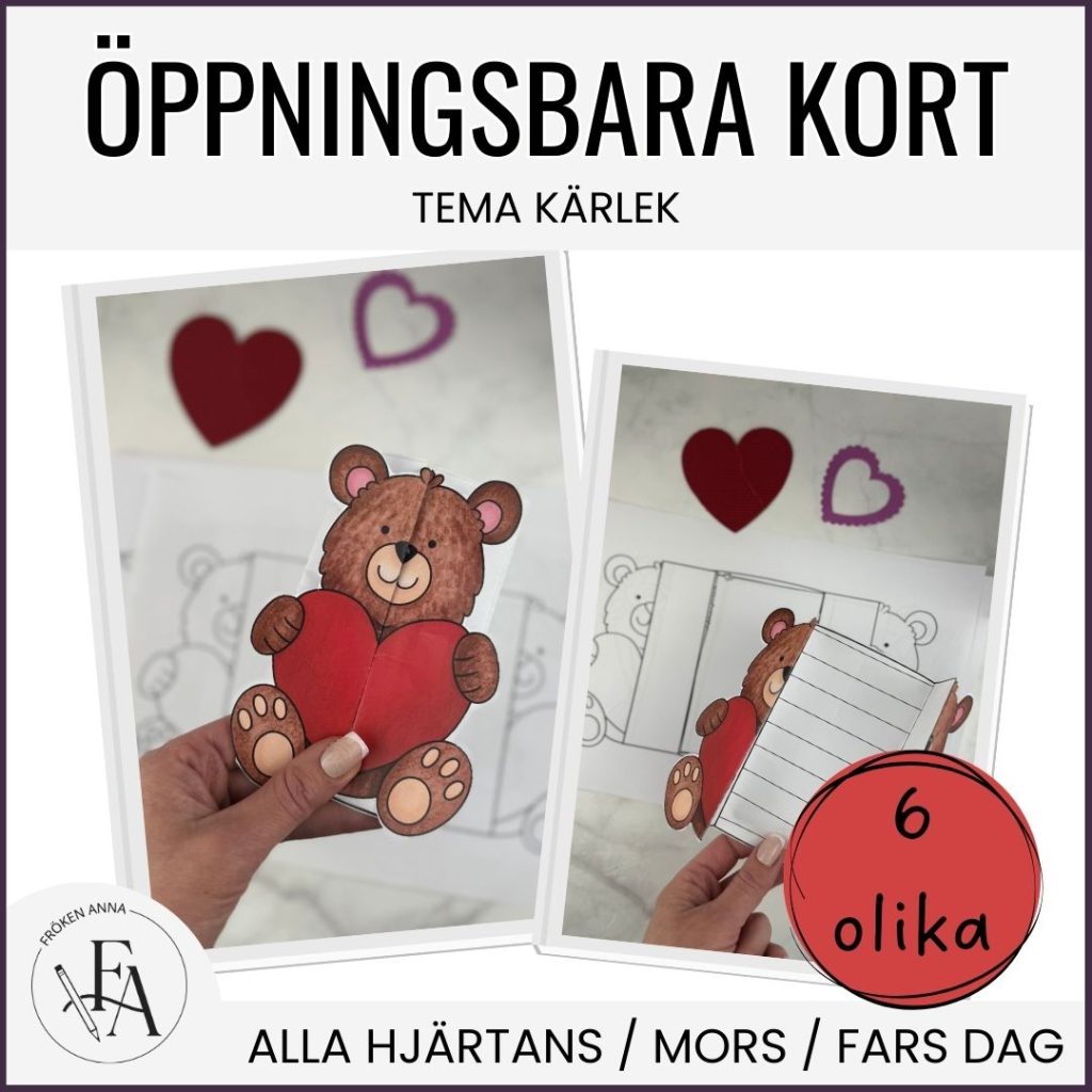 Öppningsbara Alla hjärtans dag – kort