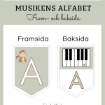 Vimplar med Musikens alfabet - bild 2