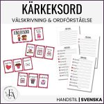Kärleksord (Ordkunskap, välskrivning, memory) - bild 1