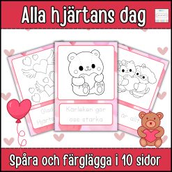 Spåra och färglägga (alla hjärtan)