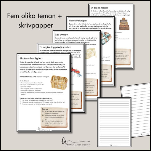 PAKET: Läsa & Skriva berättande text (NP Svenska åk 3)