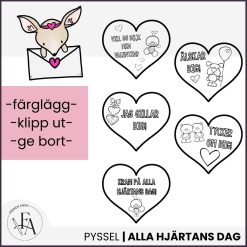 Hjärtliga hjärtkort till alla hjärtans dag