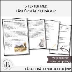 Träna inför NP / Nationella Prov i Svenska – Läsa berättande text (Åk 3)