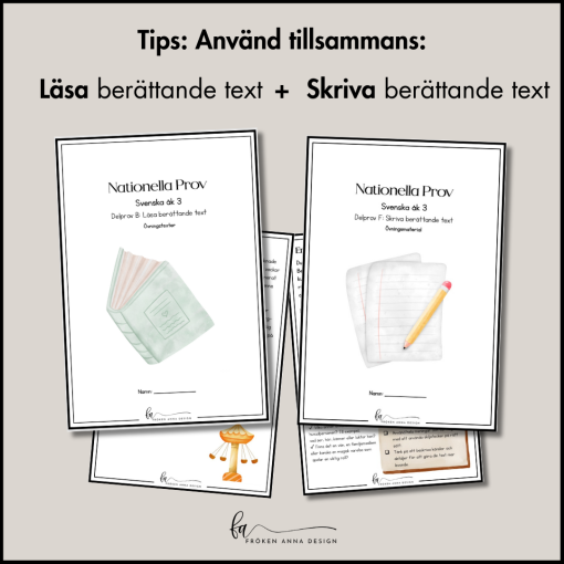 PAKET: Läsa & Skriva berättande text (NP Svenska åk 3)