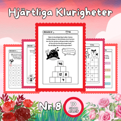 Hjärtliga Klurigheter Nr 8 – Matematiska utmaningar med Alla hjärtans dag-tema!