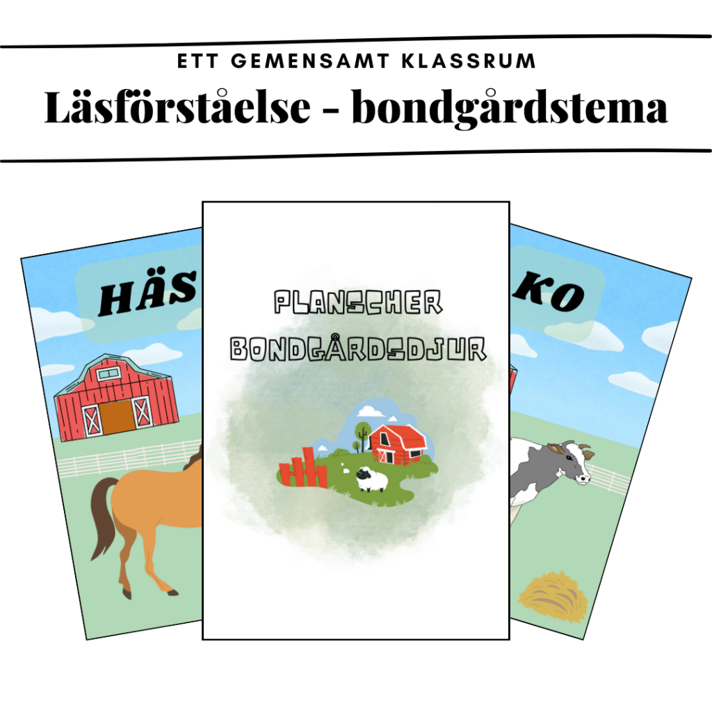 Planscher bondgårdsdjur
