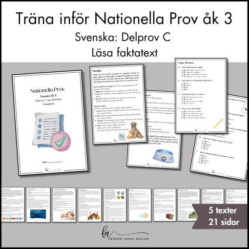 PAKET: Läsa & Skriva faktatext (NP Svenska åk 3)