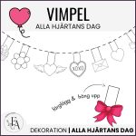 Vimpel – Alla hjärtans dag - bild 1
