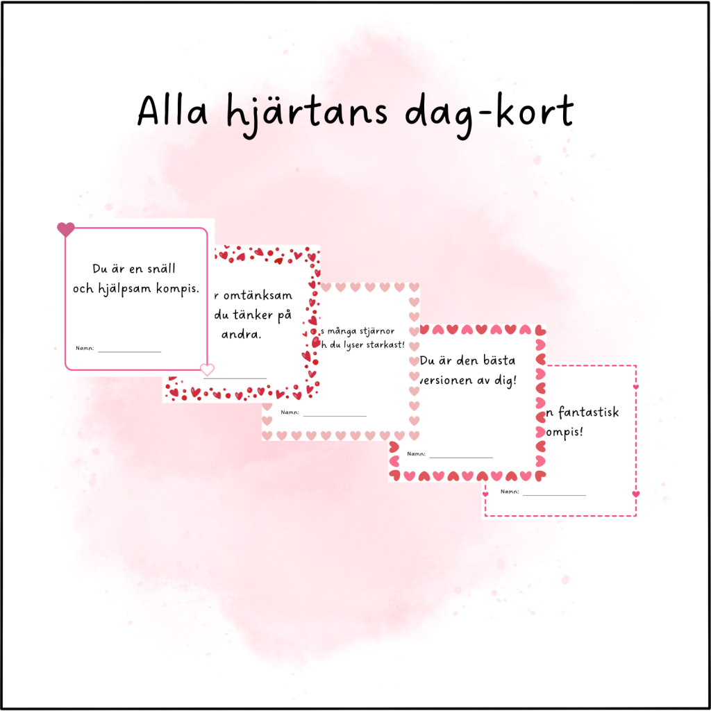 Alla hjärtans dag-kort