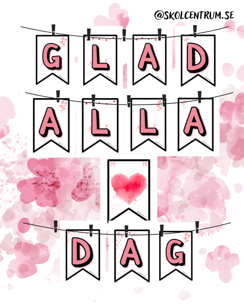 Alla hjärtans dag- Vimpel