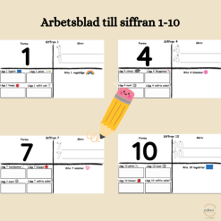 Arbetsblad till siffran 1-10