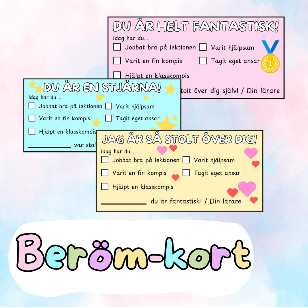 Beröm-Kort till elev
