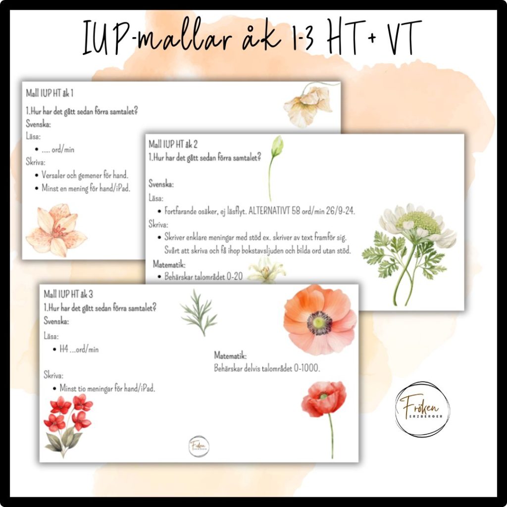 IUP-mallar åk 1-3