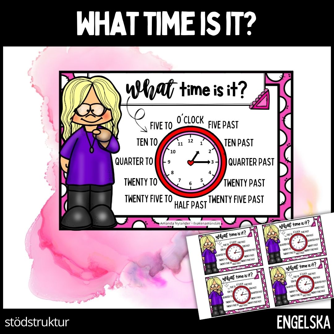 What time is it? – stödstruktur