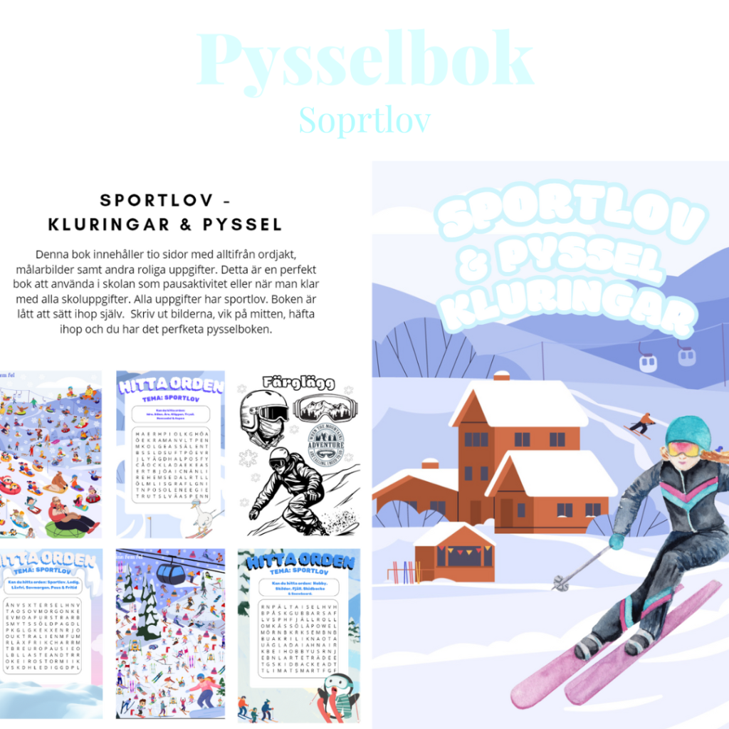 Pysselbok – Sportlov