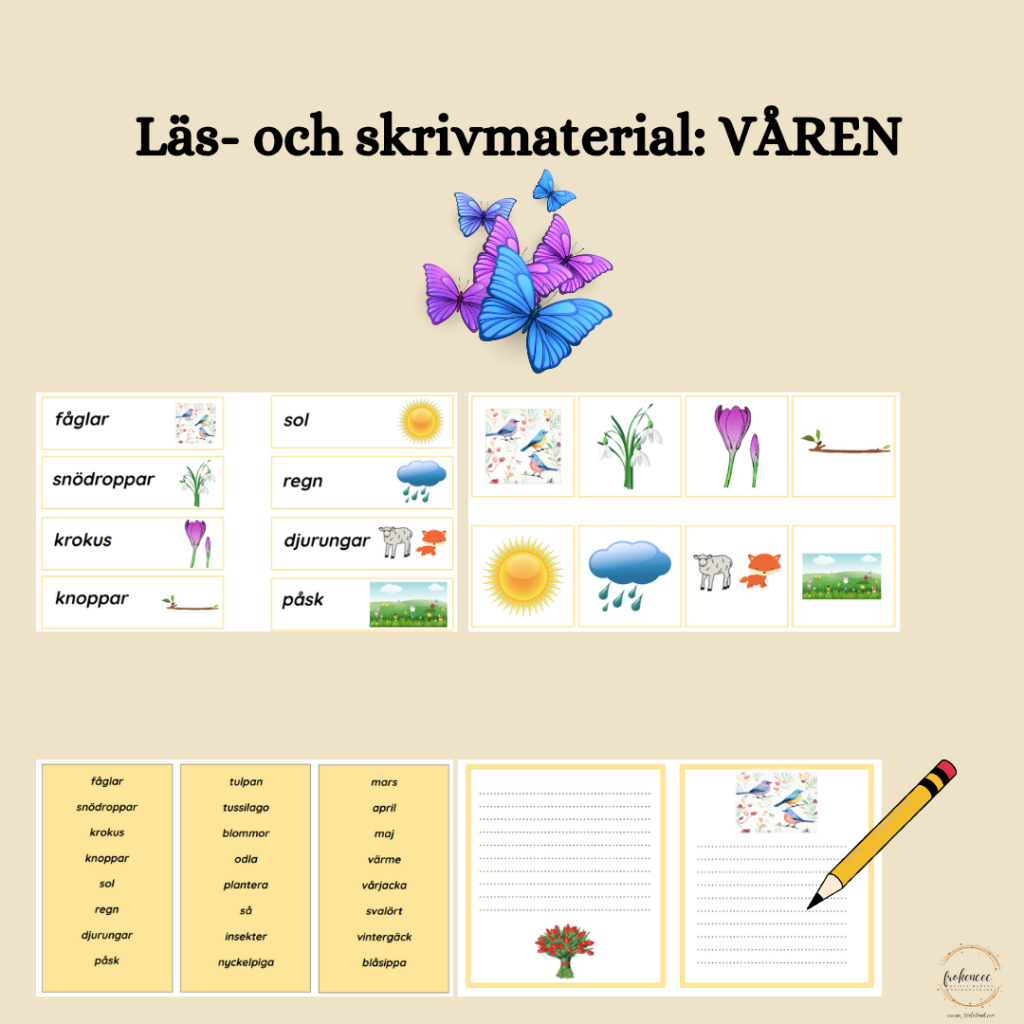 Läs- och skrivmaterial VÅREN