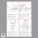 Läs och måla – 6 st kort med text och bild - bild 1