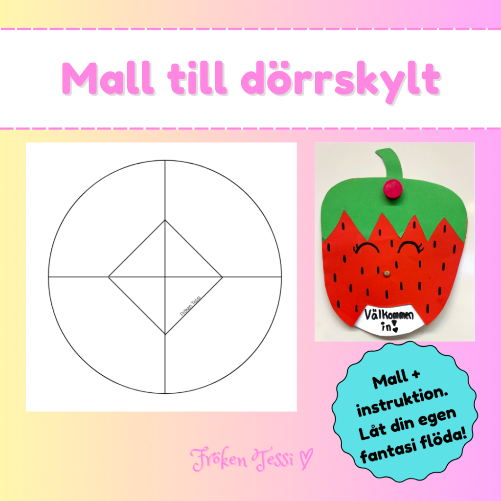 Mall till dörrskylt
