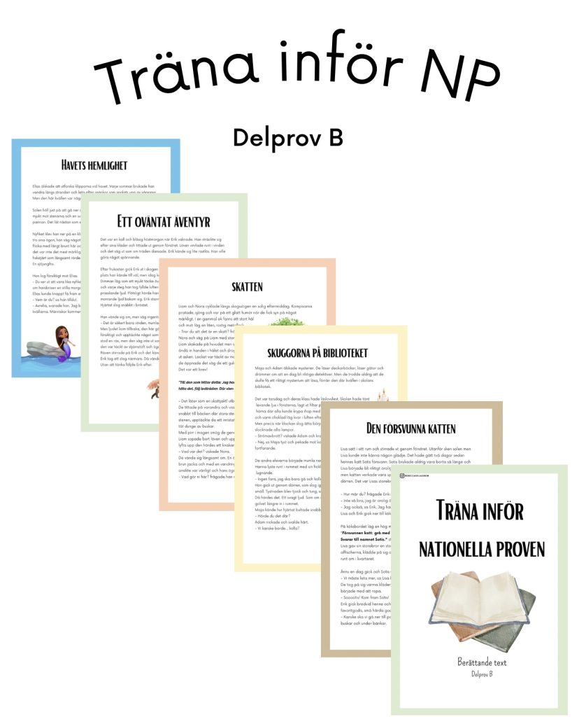 Träna inför NP – berättande text