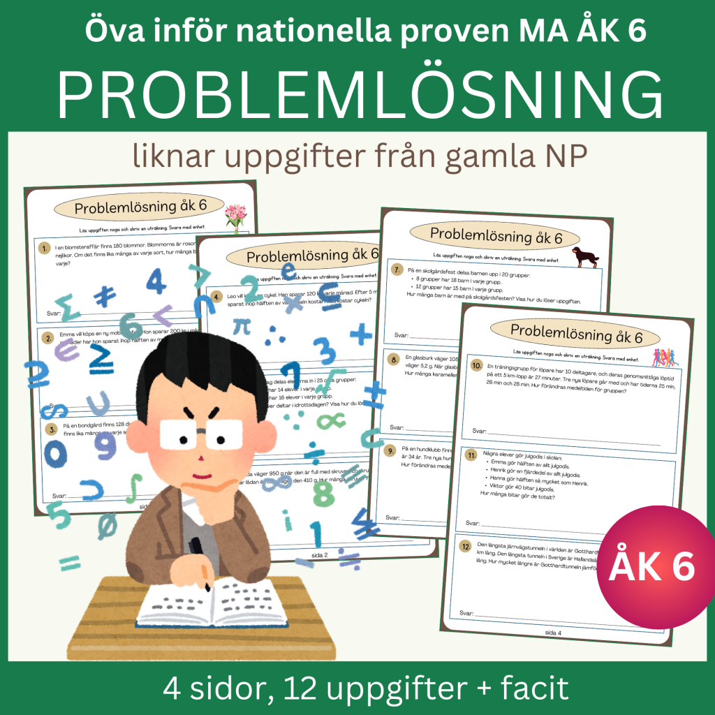 Problemlösning åk 6
