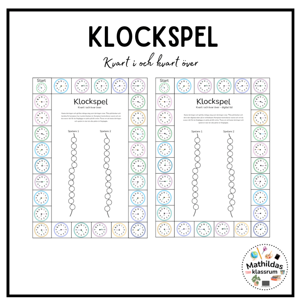 Klockspel – kvart i och kvart över