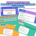 Bestämd/obestämd artikel spanska. Presentation med gemensamma övningar + arbetsblad & dokument med förklaring. - bild 1