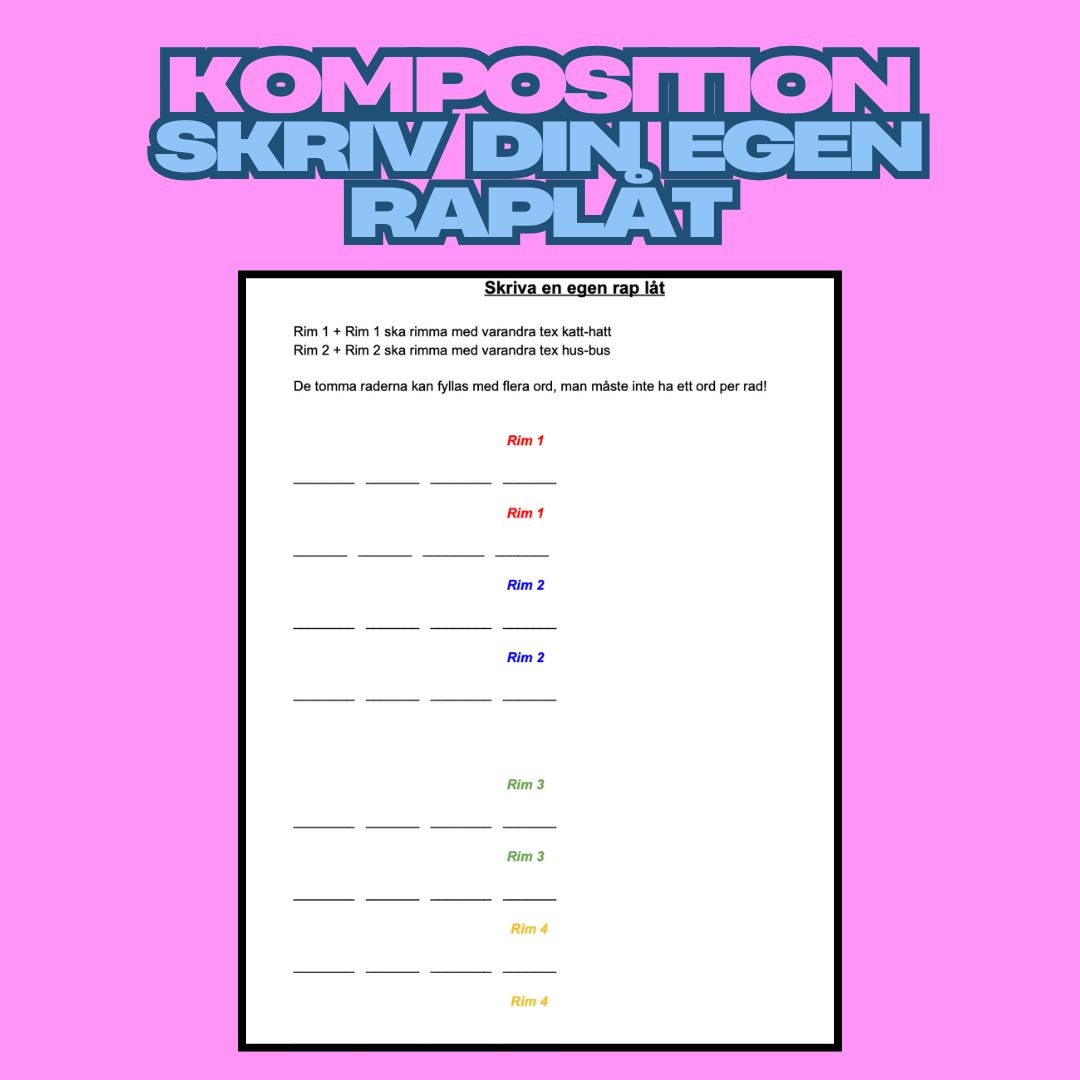 Skriv en egen raplåt