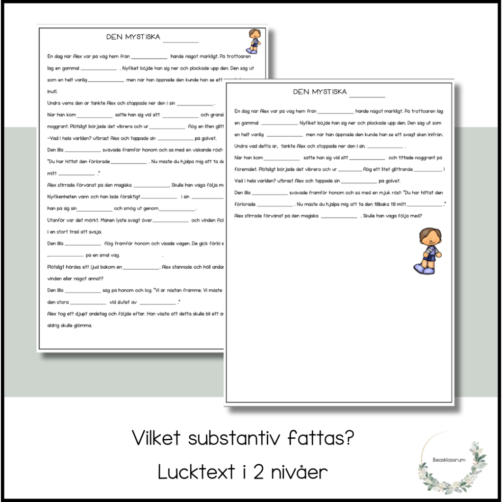 Vilket substantiv fattas?