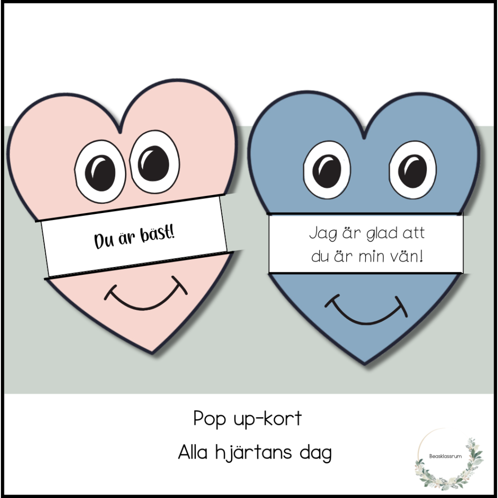 Pop up – alla hjärtans dag kort