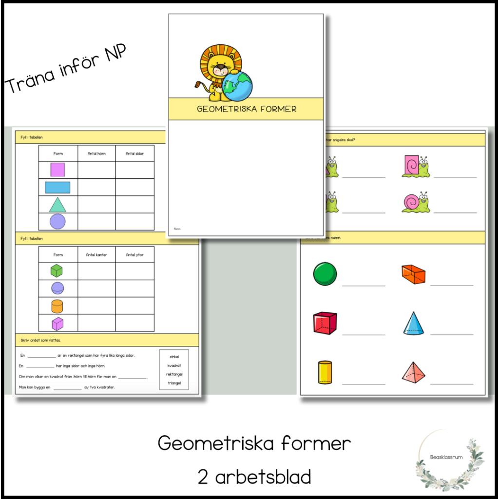 Träna inför NP – geometriska former