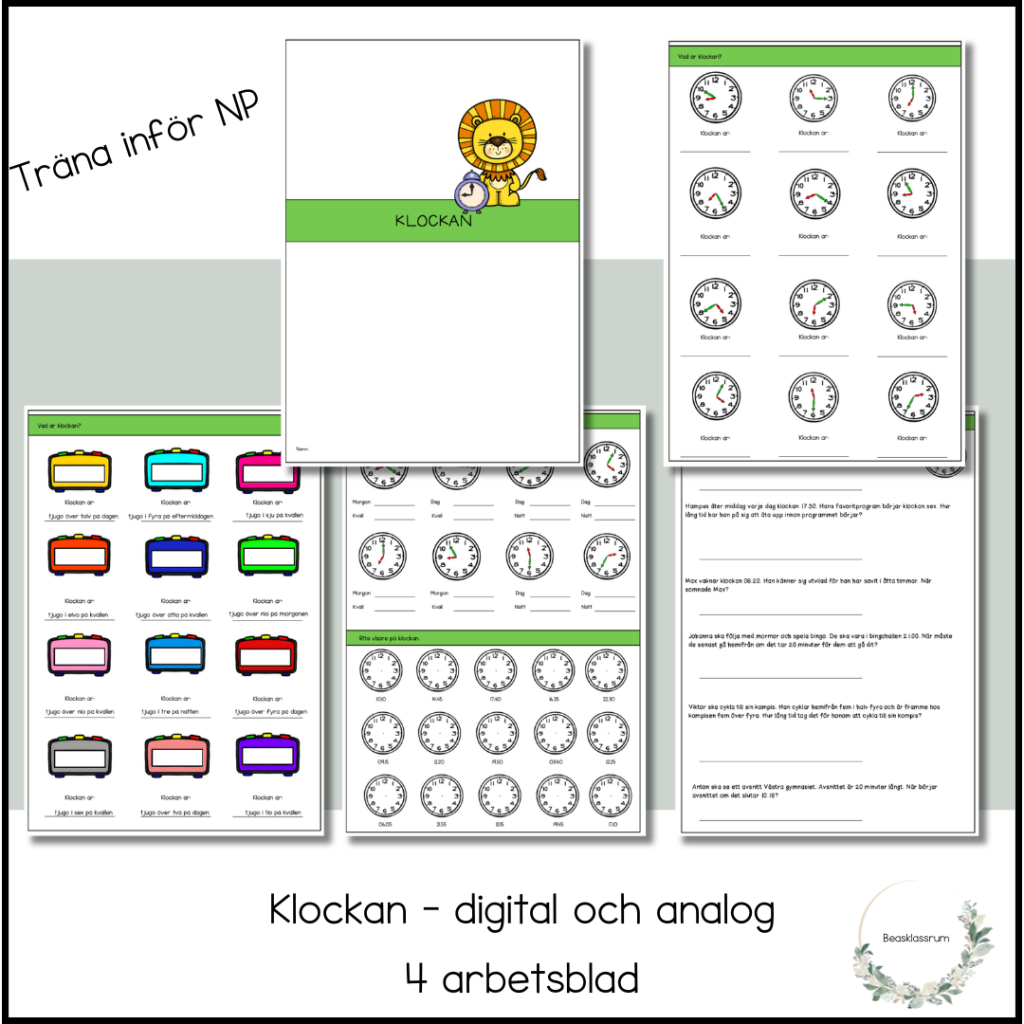 Träna inför NP – klockan