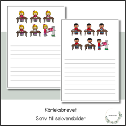 Kärleksbrevet - skriv till sekvensbilder