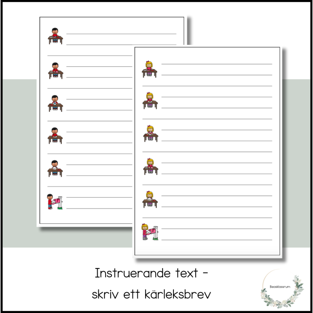 Skriva brev – instruerande text