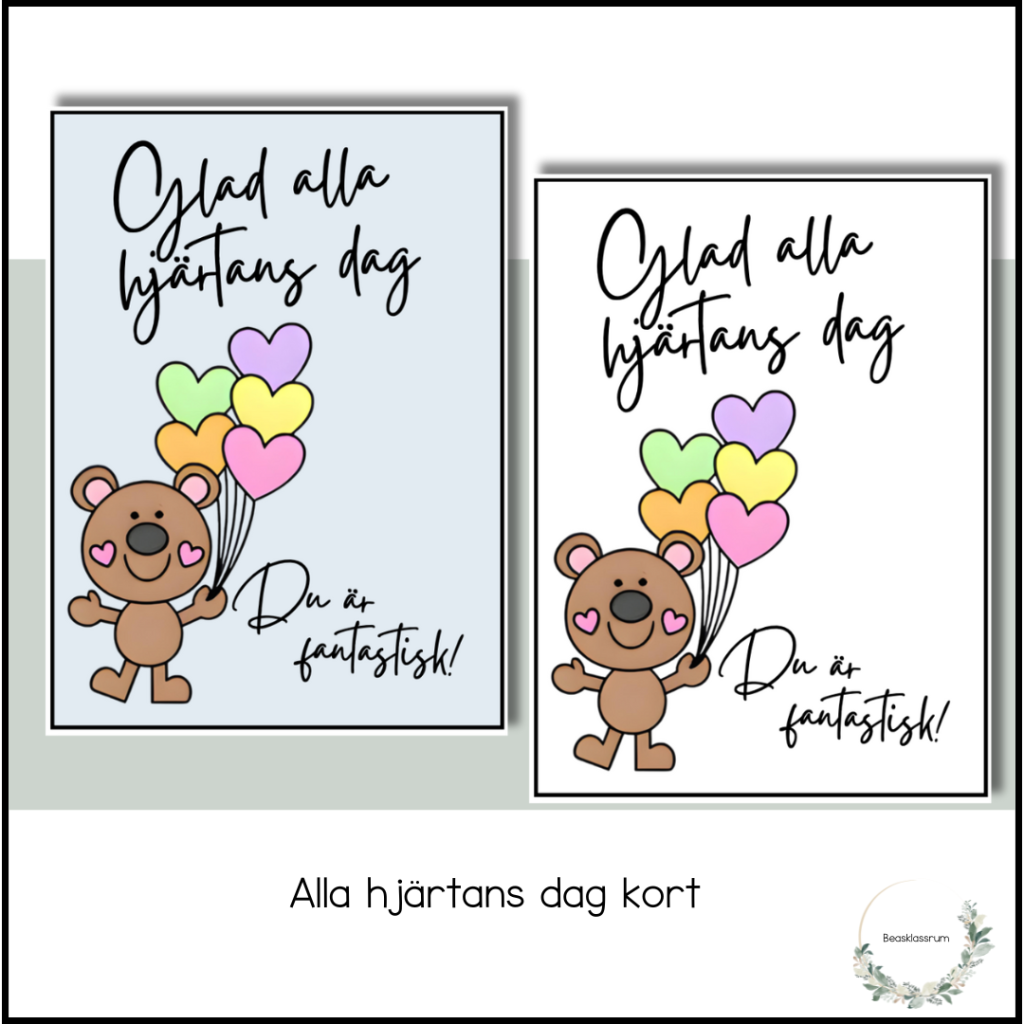 Alla hjärtans dag kort