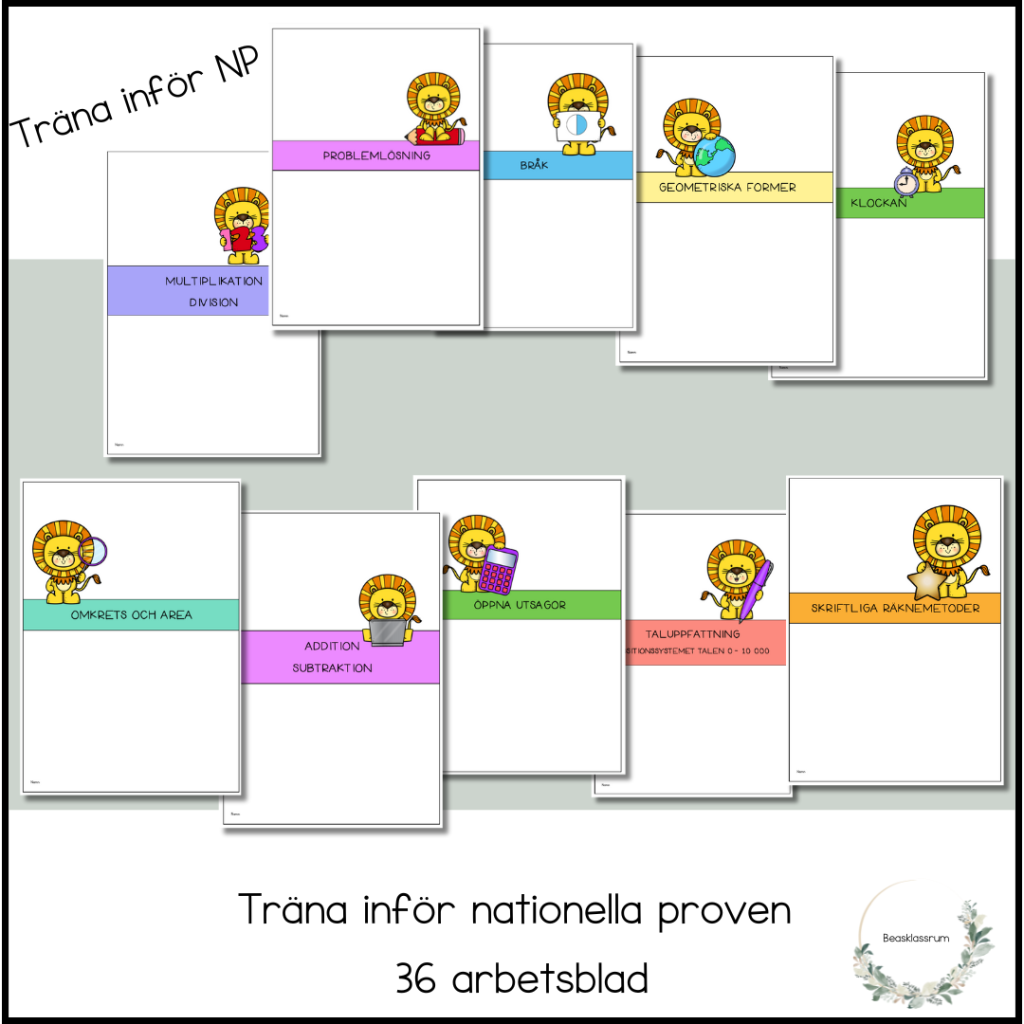 Träna inför NP – 10 arbetshäften