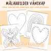 Målarbilder - Tema vänskap