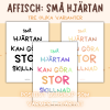 Affisch/Poster - Små hjärtan kan göra stor skillnad