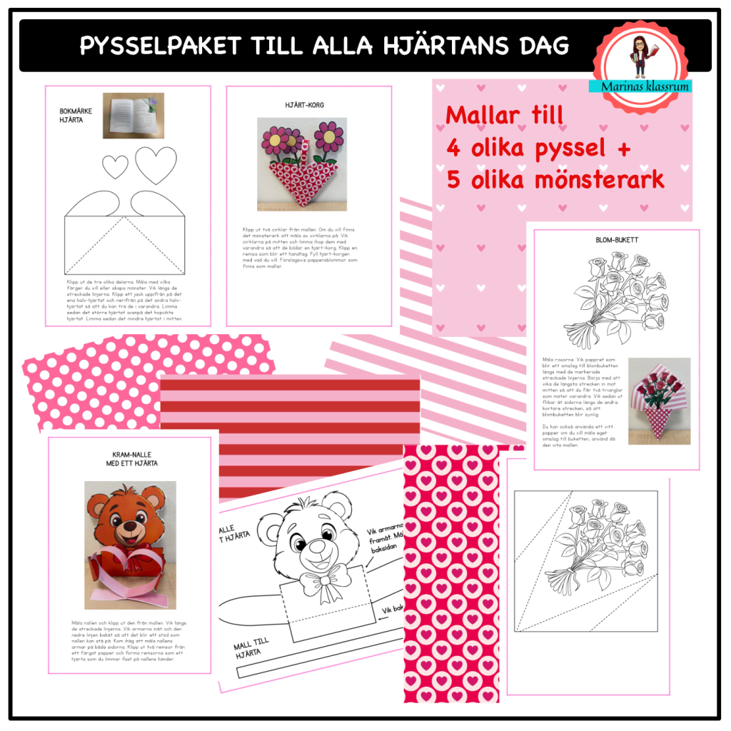 Pysselpaket till alla hjärtans dag