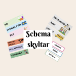 Schema skyltar med bildstöd - bild 1