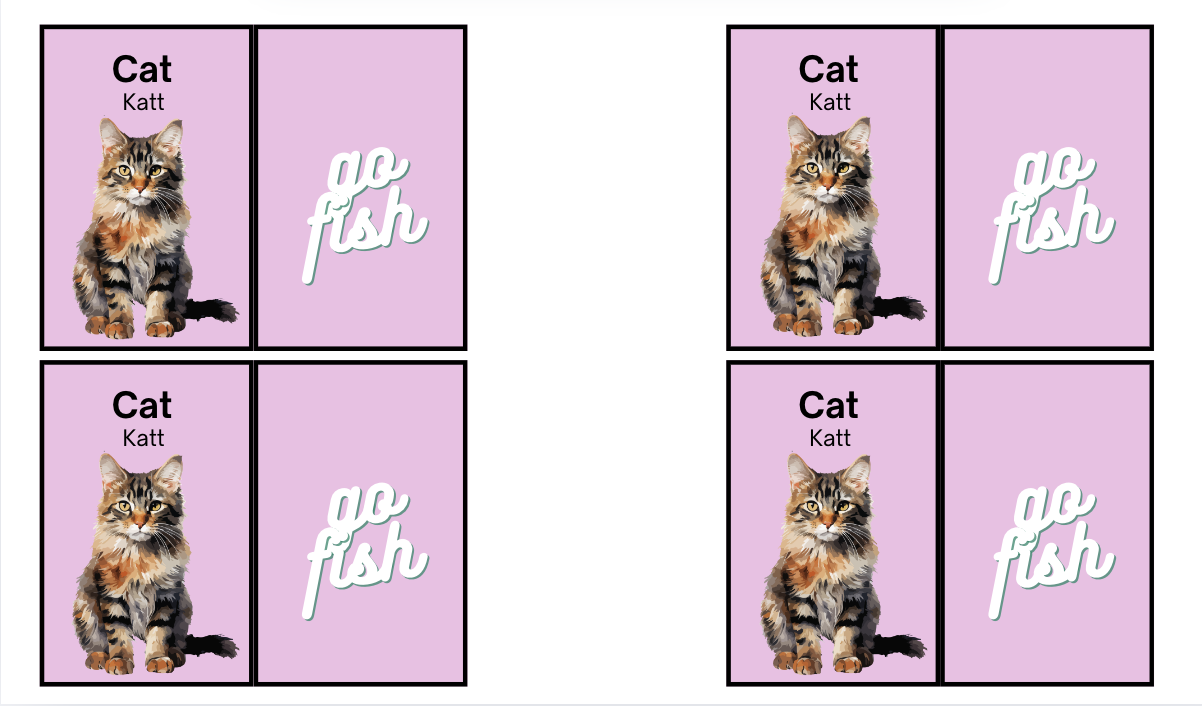 Go fish - animals