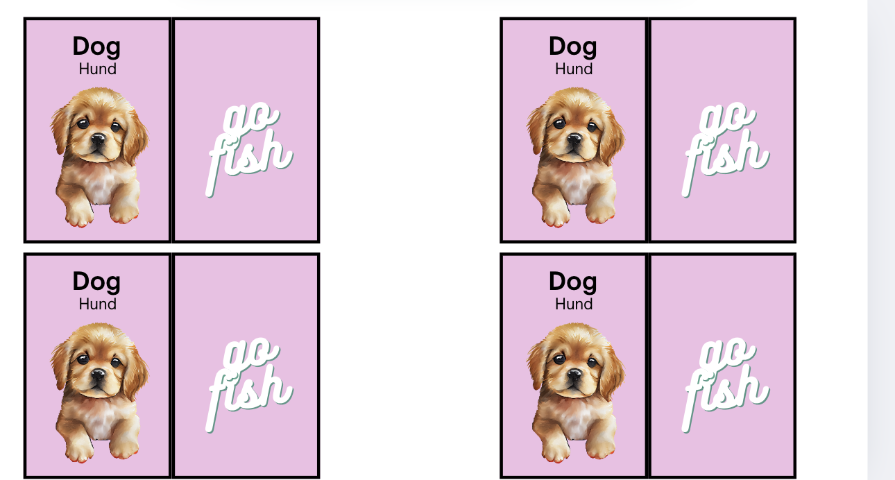 Go fish - animals